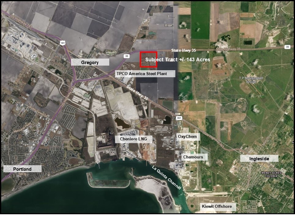 143 Acres State Hwy 35, Gregory, TX for sale Aerial- Image 1 of 1