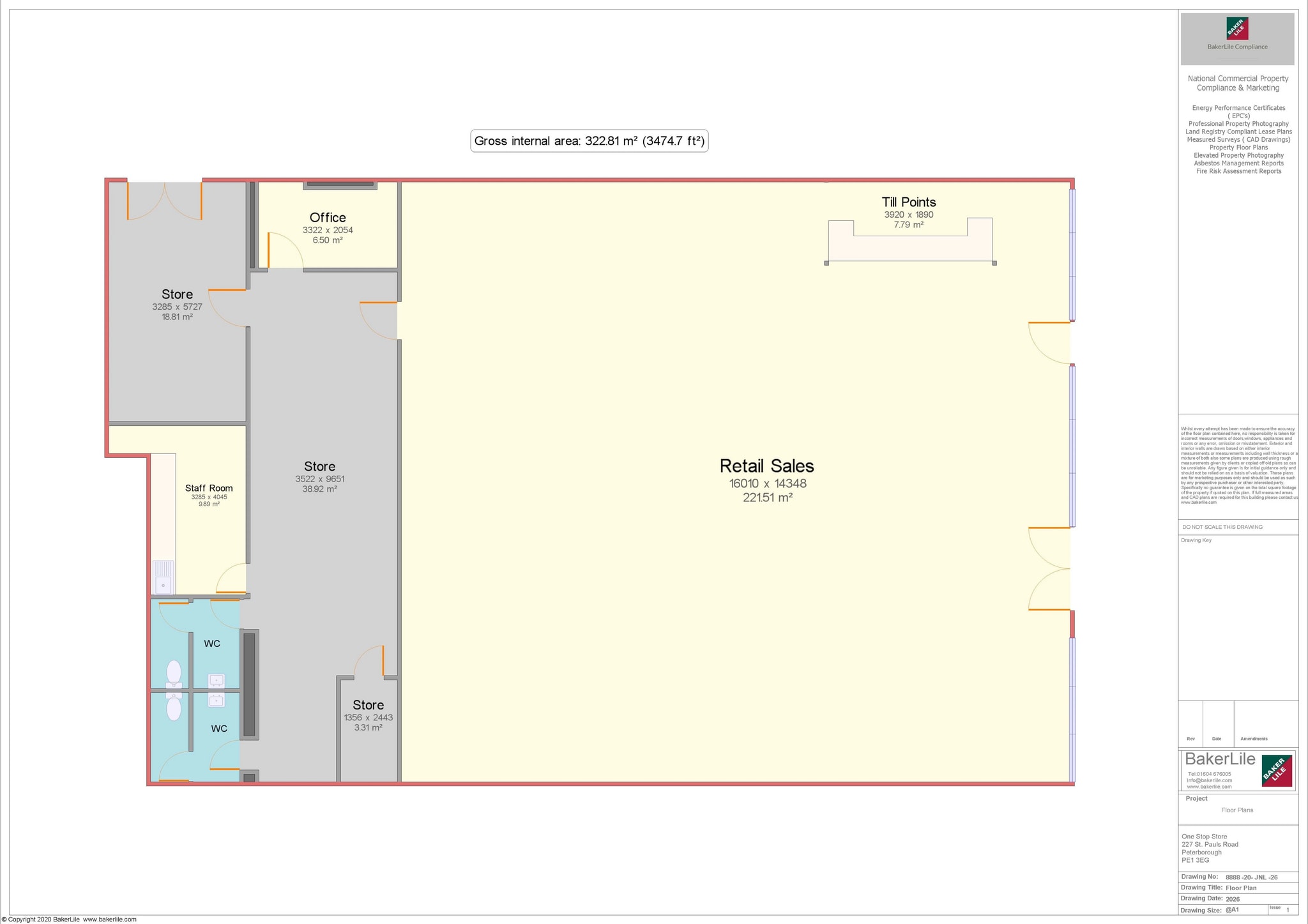 227 St. Pauls Rd, Peterborough to rent Floor Plan- Image 1 of 9