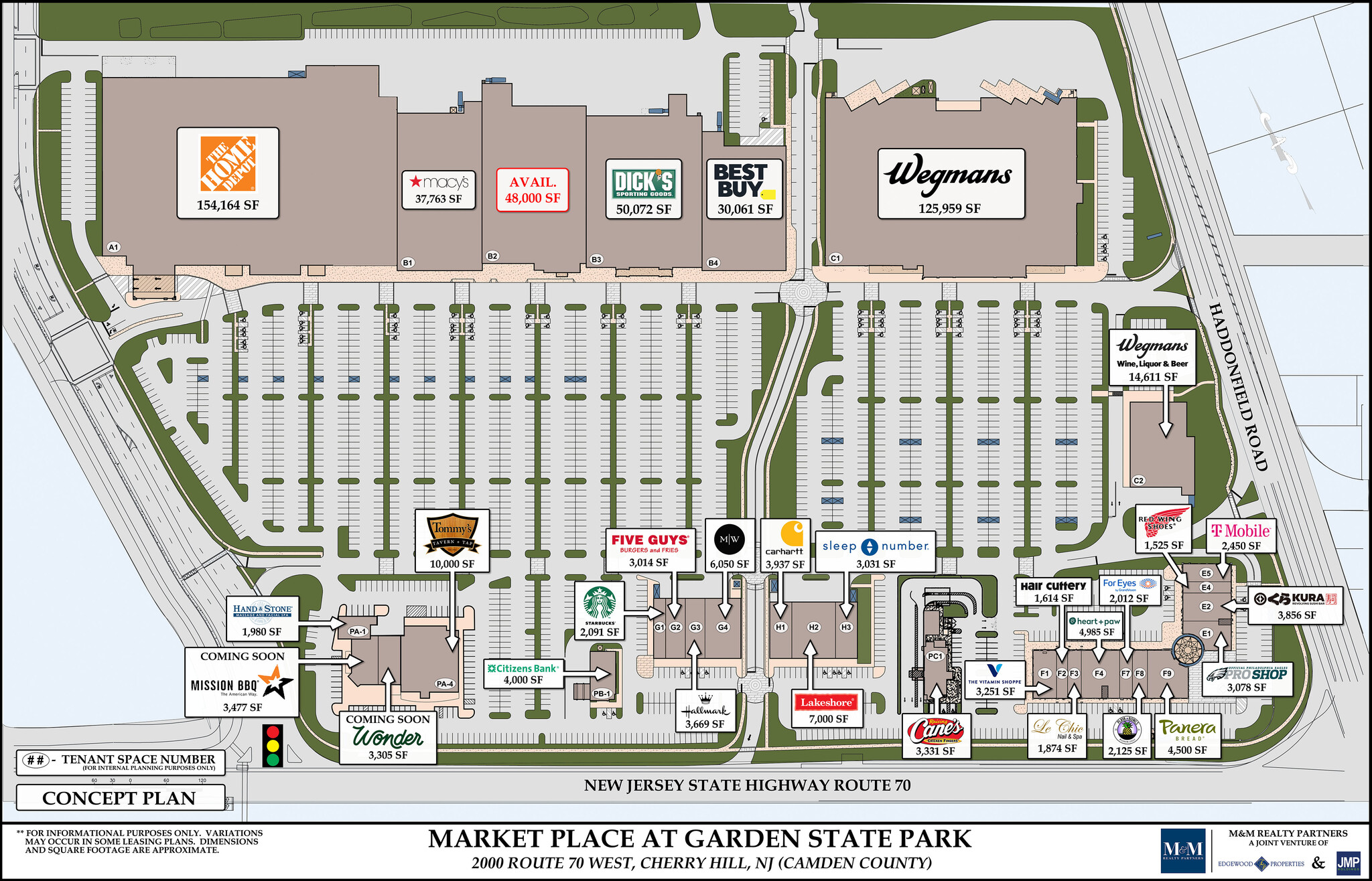 901-957 Haddonfield Rd, Cherry Hill, NJ for rent Site Plan- Image 1 of 4