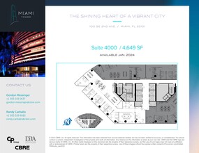 100 SE 2nd St, Miami, FL for rent Site Plan- Image 1 of 1