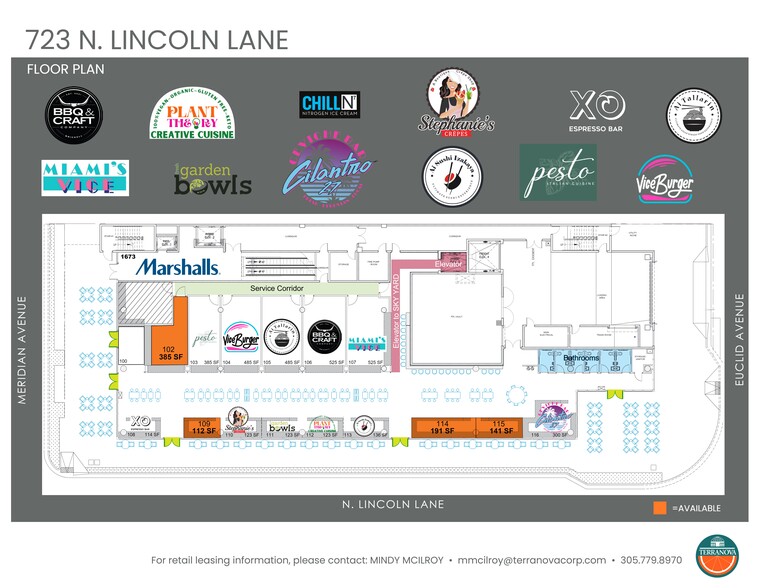 723 Lincoln Ln N, Miami Beach, FL for rent - Site Plan - Image 2 of 6