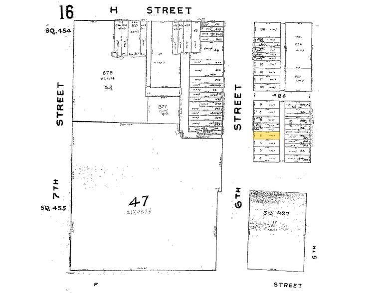 707 6th St NW, Washington, DC for rent - Plat Map - Image 2 of 3