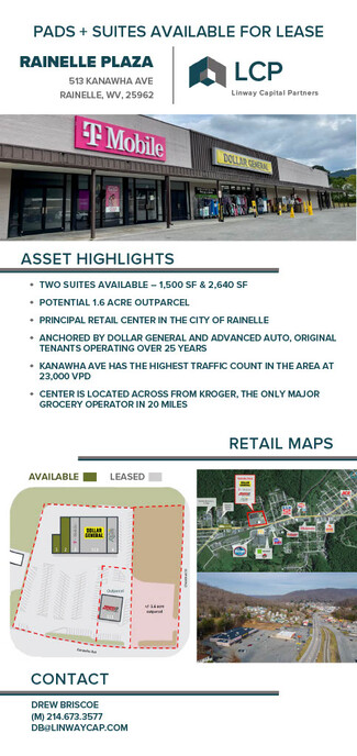 More details for 993 Kanawha Ave, Rainelle, WV - Land for Sale