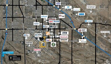 2717 E Corona Rd, Tucson, AZ - aerial  map view