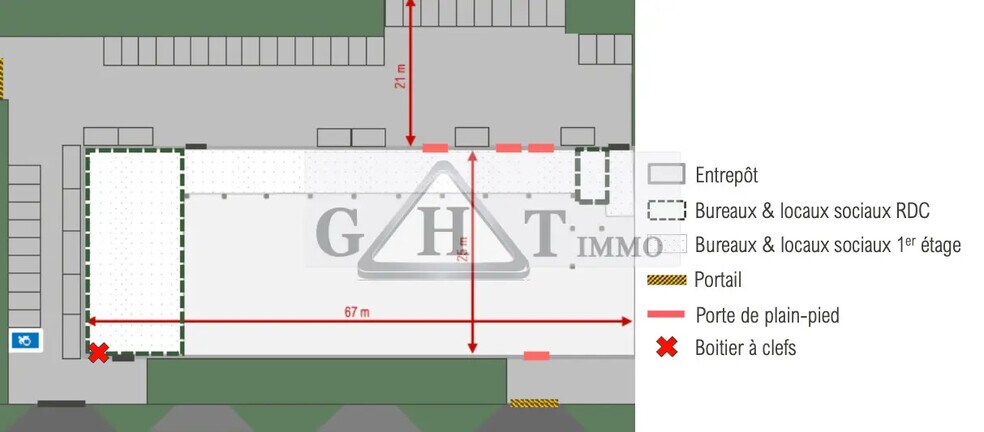 Industrial in Bezons to rent - Floor Plan - Image 2 of 3