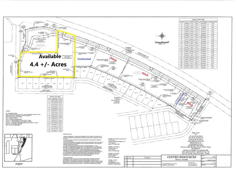 Highway 78, Lavon, TX for sale - Plat Map - Image 3 of 5