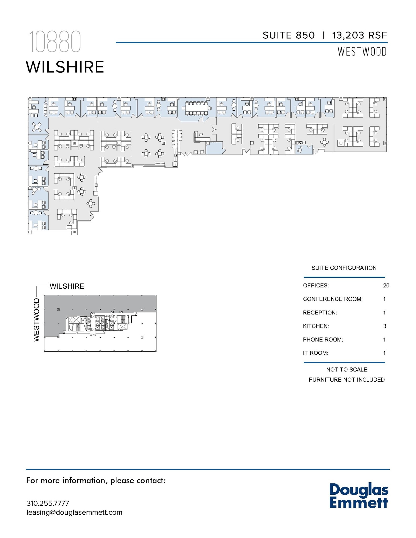10880 Wilshire Blvd, Los Angeles, CA to rent Floor Plan- Image 1 of 1