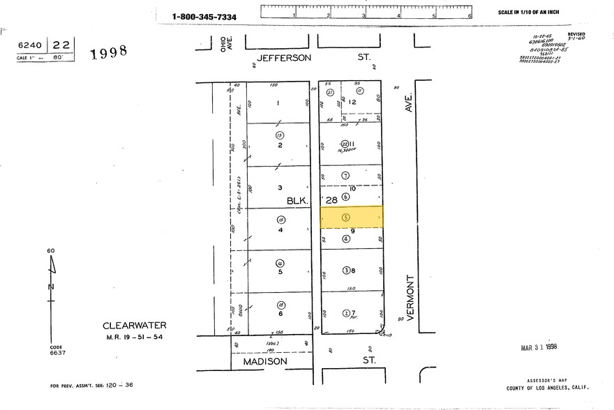 15533 Vermont Ave, Paramount, CA for sale - Plat Map - Image 2 of 3