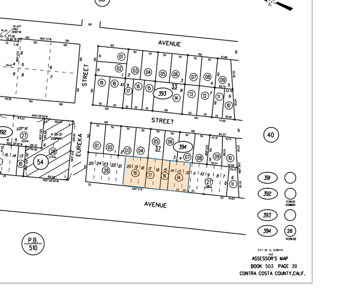 10252 San Pablo Ave, El Cerrito, CA for sale - Plat Map - Image 2 of 2