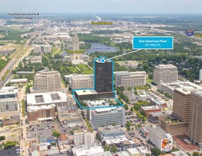 301 N Main St, Baton Rouge, LA - aerial  map view