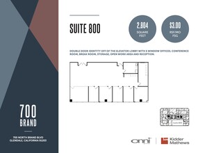 700 N Brand Blvd, Glendale, CA for rent Floor Plan- Image 1 of 1