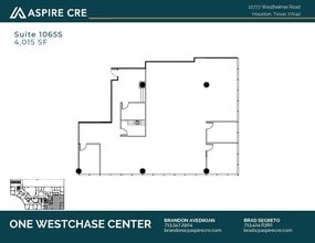 10777 Westheimer Rd, Houston, TX to rent Floor Plan- Image 1 of 1