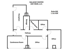 2201 Main St, Dallas, TX for rent Floor Plan- Image 1 of 1