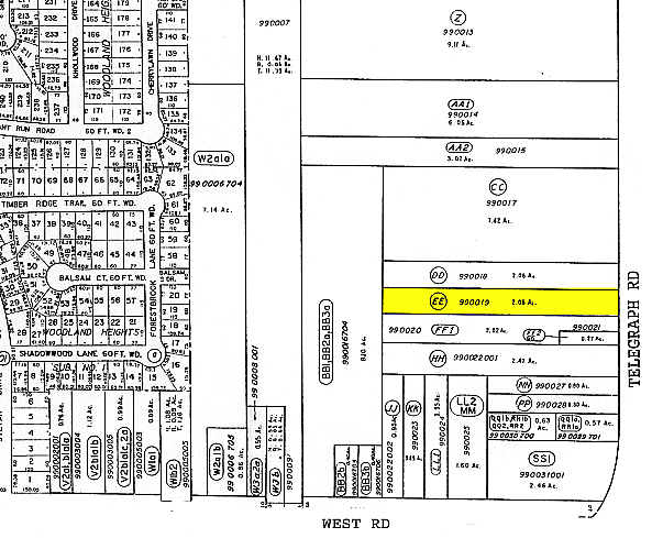 Telegraph Rd, Brownstown, MI for sale - Plat Map - Image 3 of 3