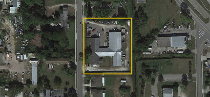 208 4th St, Fort Myers, FL - aerial  map view