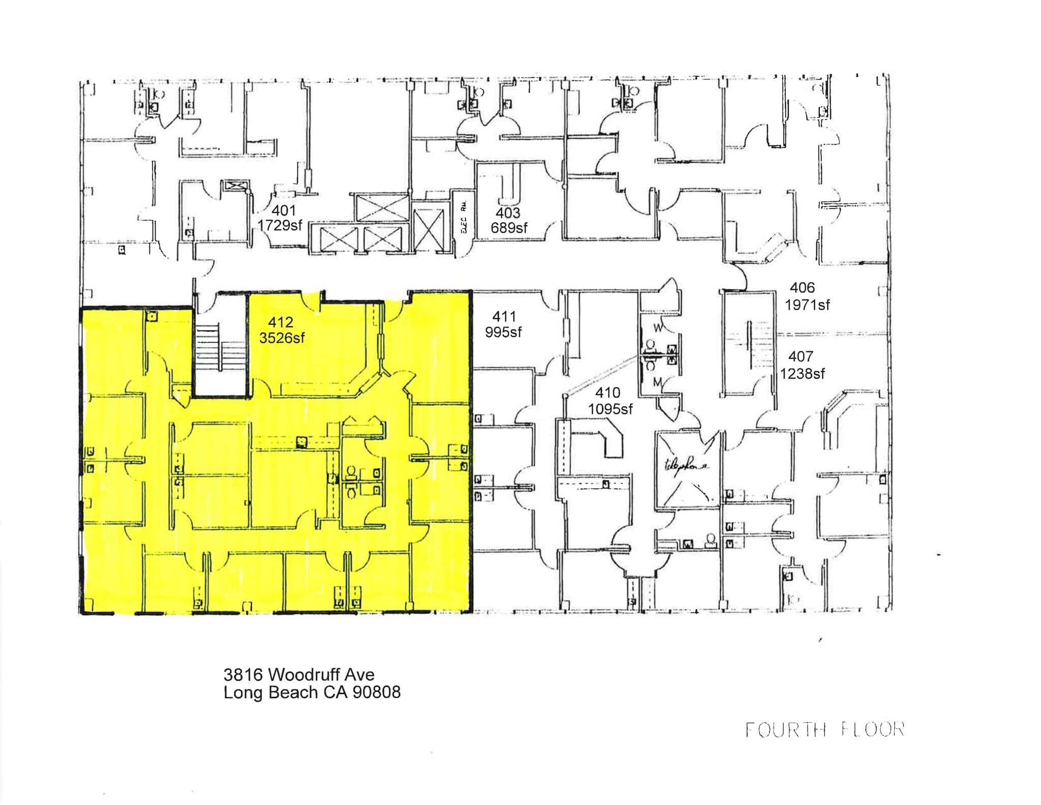 3816 Woodruff Ave, Long Beach, CA to rent Site Plan- Image 1 of 2