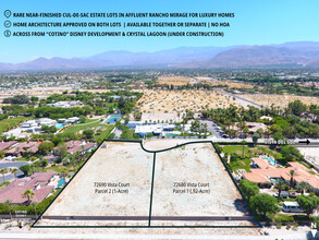 Vista Court 2 Near-Finished Cul-De-Sac Estate Lots, Rancho Mirage, CA for sale Building Photo- Image 1 of 12