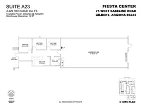 75 W Baseline Rd, Gilbert, AZ to rent Floor Plan- Image 1 of 1