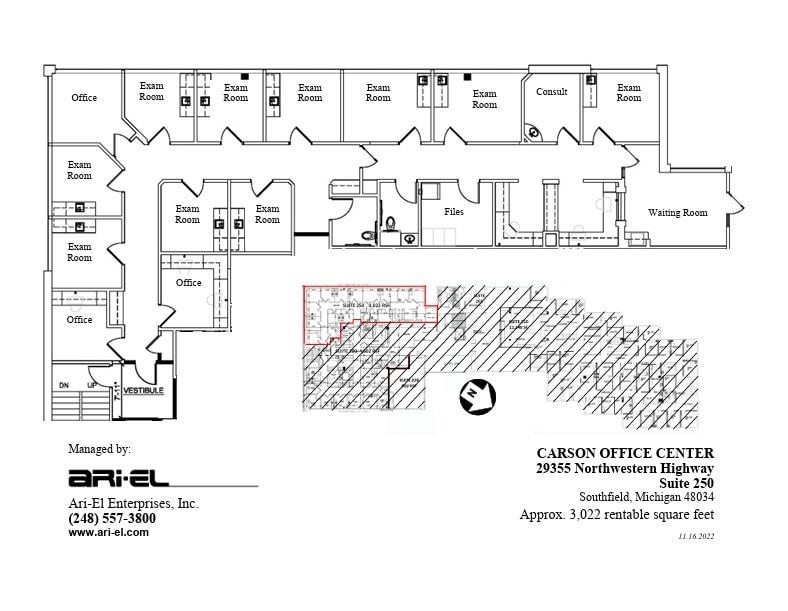29355 Northwestern Hwy, Southfield, MI to rent Floor Plan- Image 1 of 5