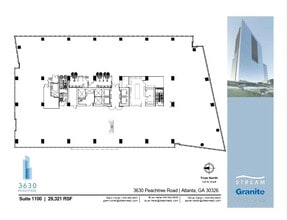 3630 Peachtree Rd NE, Atlanta, GA to rent Floor Plan- Image 1 of 1