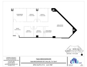 7929 Brookriver Dr, Dallas, TX for rent Floor Plan- Image 1 of 1