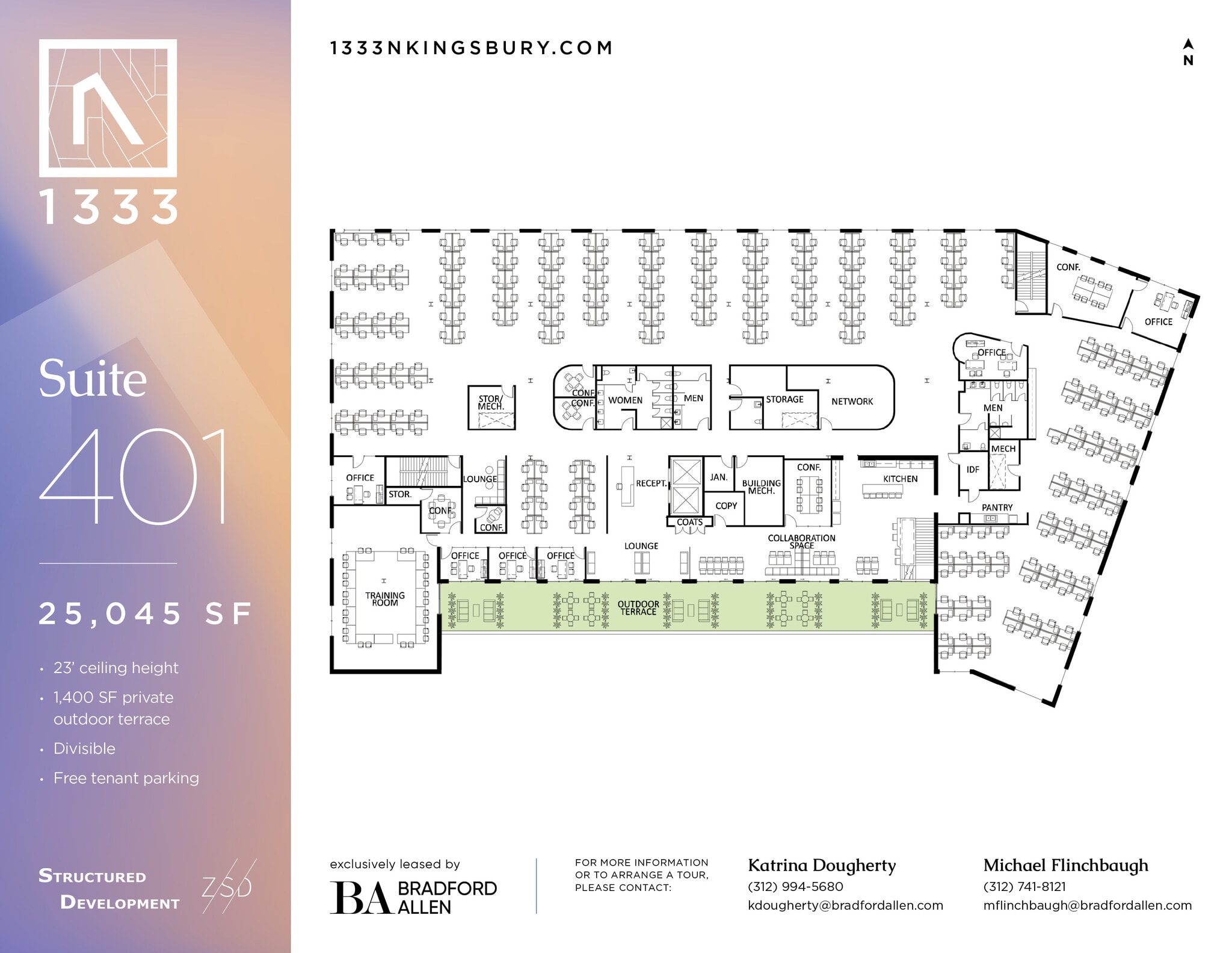 1333 N Kingsbury St, Chicago, IL to rent Floor Plan- Image 1 of 1