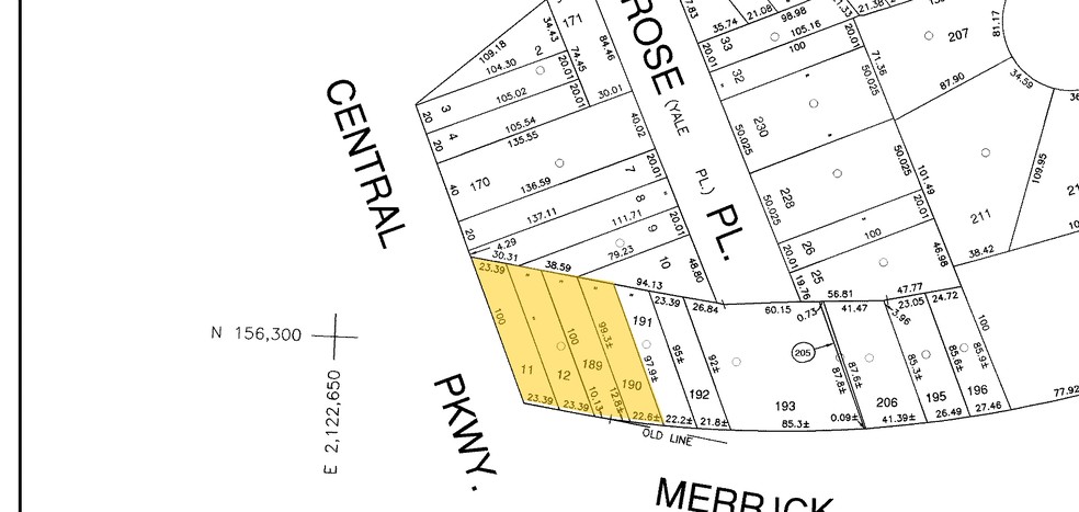 190-196 Merrick Rd, Merrick, NY for rent - Plat Map - Image 2 of 7