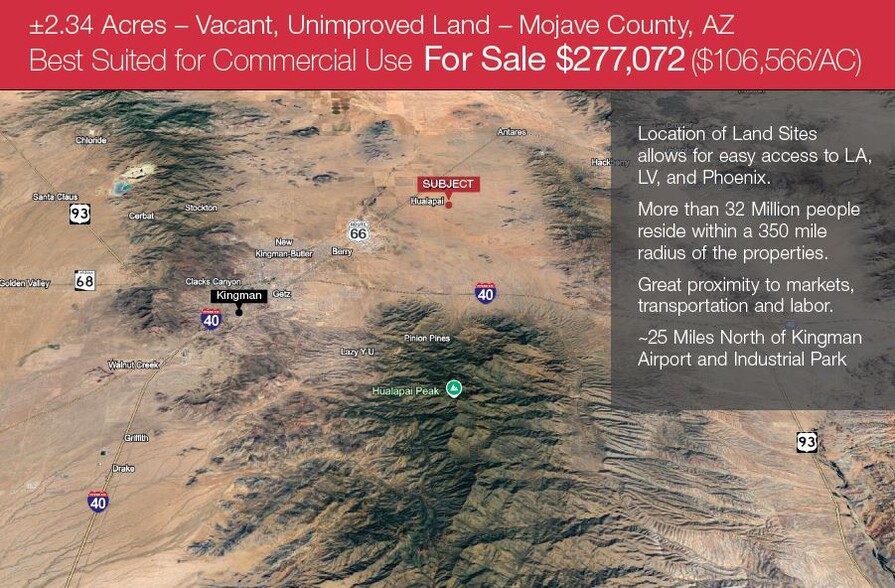 2.34 Acres Mojave County, Kingman, AZ for sale - Primary Photo - Image 1 of 5