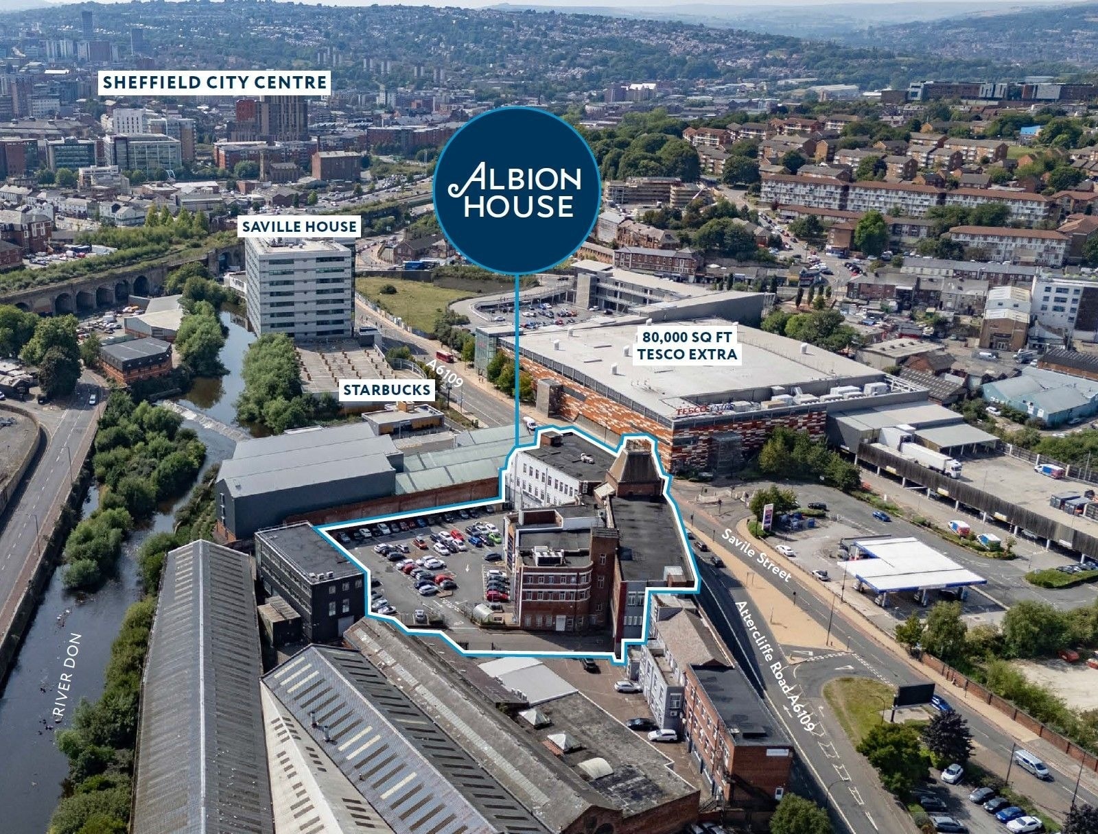 Savile St, Sheffield for sale Aerial- Image 1 of 4