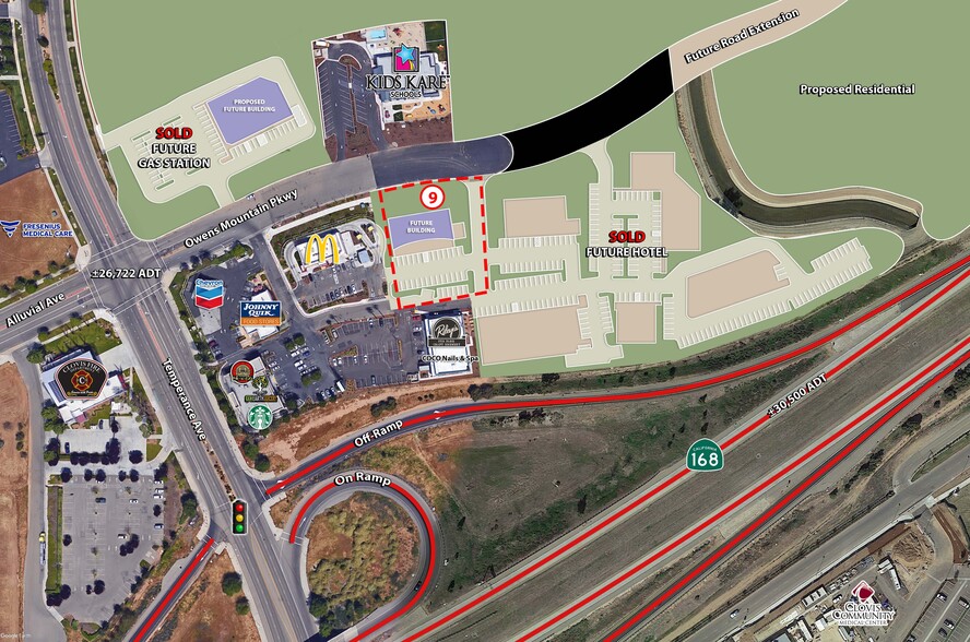 SEC Of Temperance Ave And Owens Mountain Pky, Clovis, CA for rent - Site Plan - Image 2 of 7