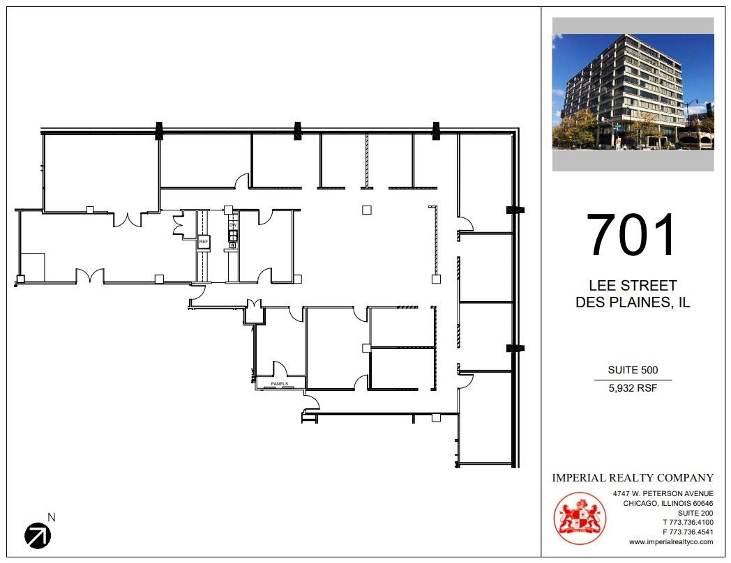 701 Lee St, Des Plaines, IL for rent Floor Plan- Image 1 of 9