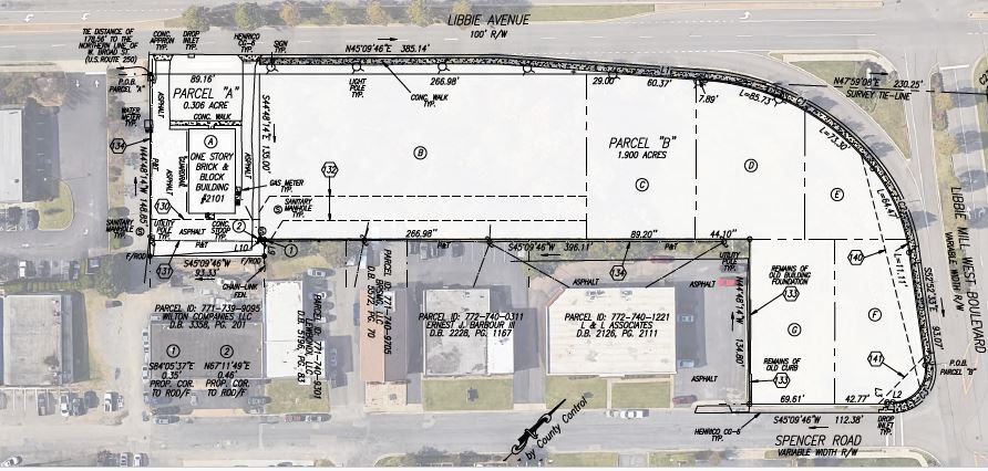 Libbie Avenue near West Broad St, Richmond, VA for rent - Plat Map - Image 2 of 2