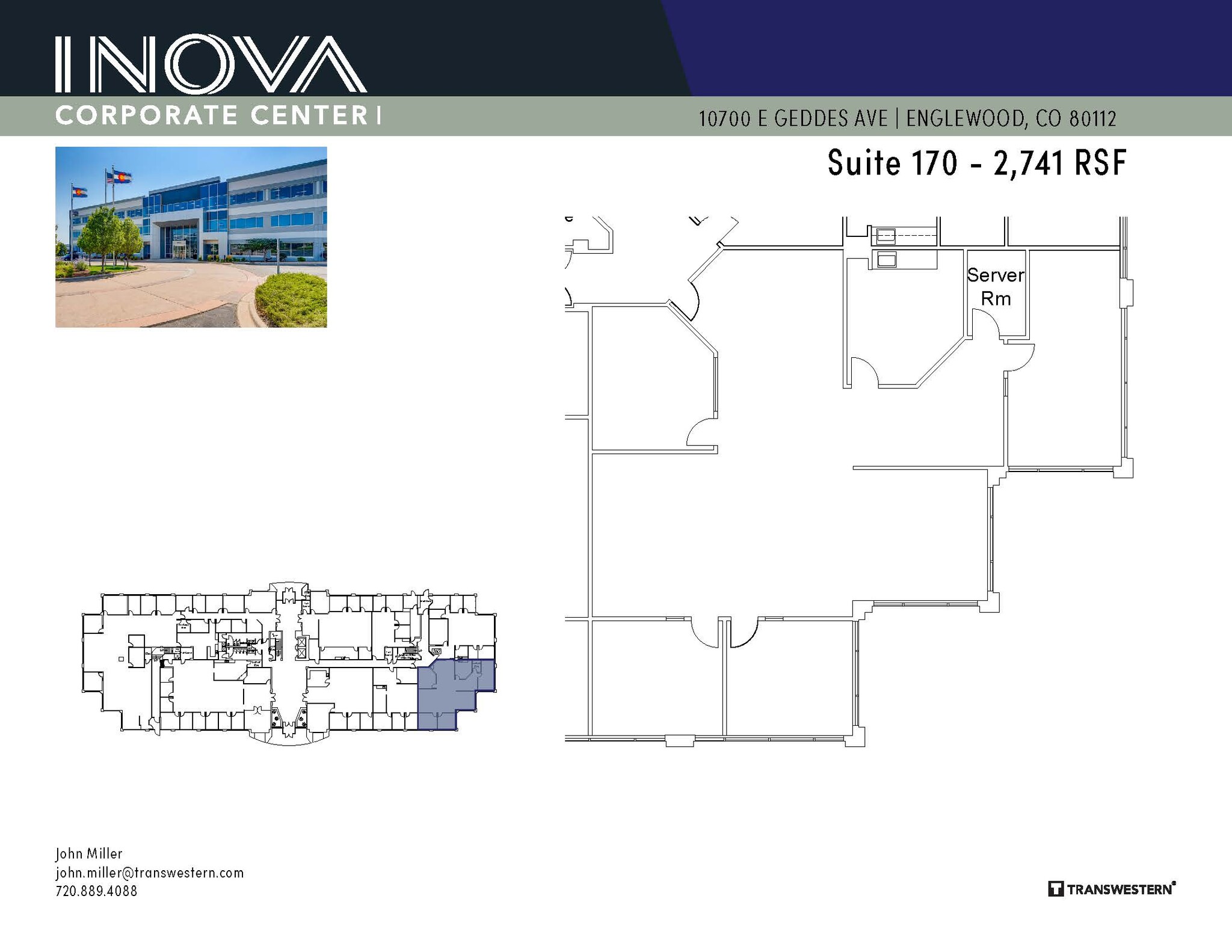 10700 E Geddes Ave, Englewood, CO to rent Floor Plan- Image 1 of 2