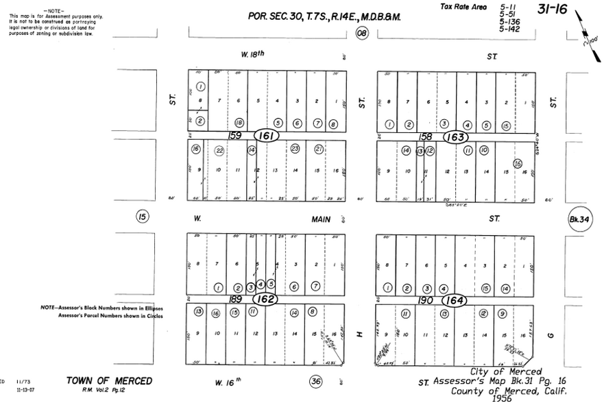 101 W 16th St, Merced, CA for rent - Plat Map - Image 3 of 3