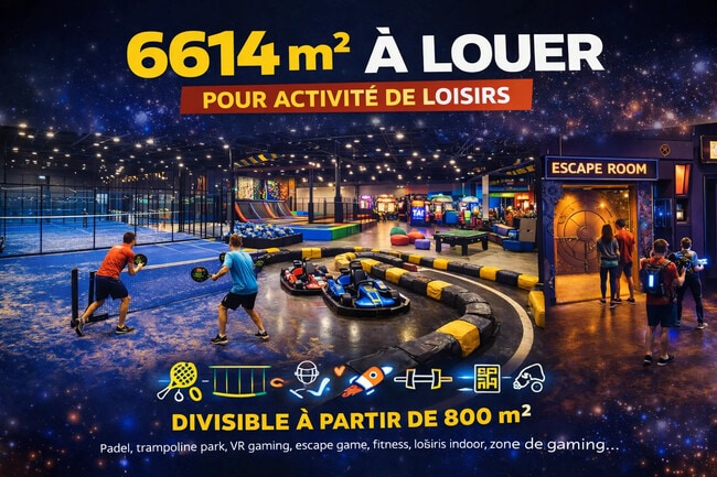 Location Local d'activités 800 m² à 6 614 m²
