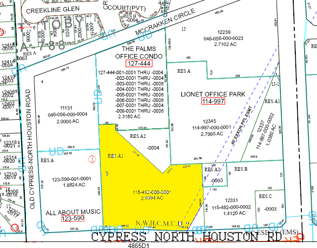 12345 Jones Rd, Houston, TX for rent - Plat Map - Image 2 of 10