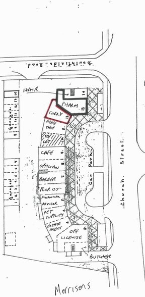 12 Church St, Doncaster to rent - Site Plan - Image 3 of 3