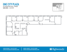 421 Fayetteville St, Raleigh, NC for rent Floor Plan- Image 1 of 1