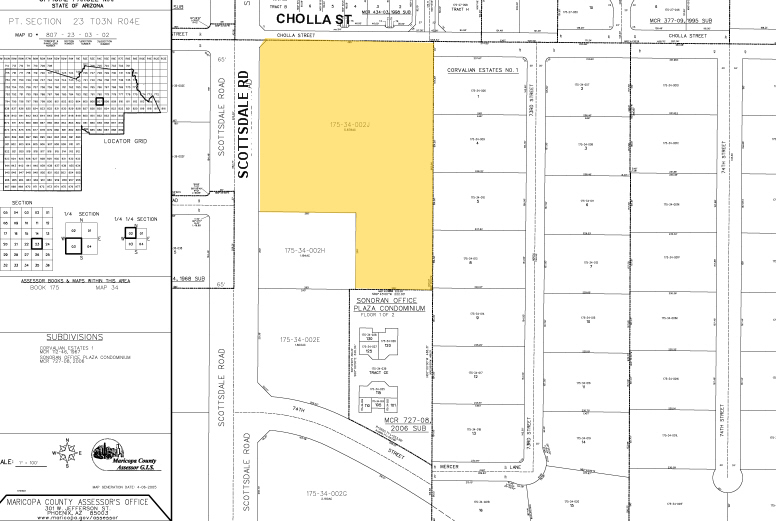 11333 N Scottsdale Rd, Scottsdale, AZ for rent - Plat Map - Image 2 of 9