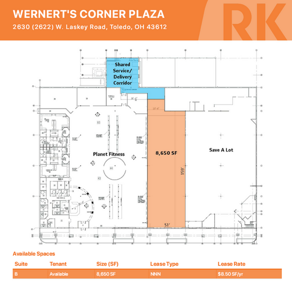 2622 W Laskey Rd, Toledo, OH for rent - Floor Plan - Image 2 of 4