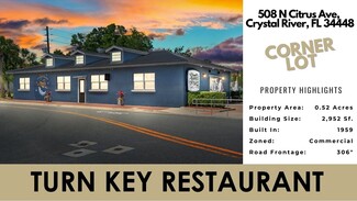 More details for 508 Citrus Ave, Crystal River, FL - Retail for Sale