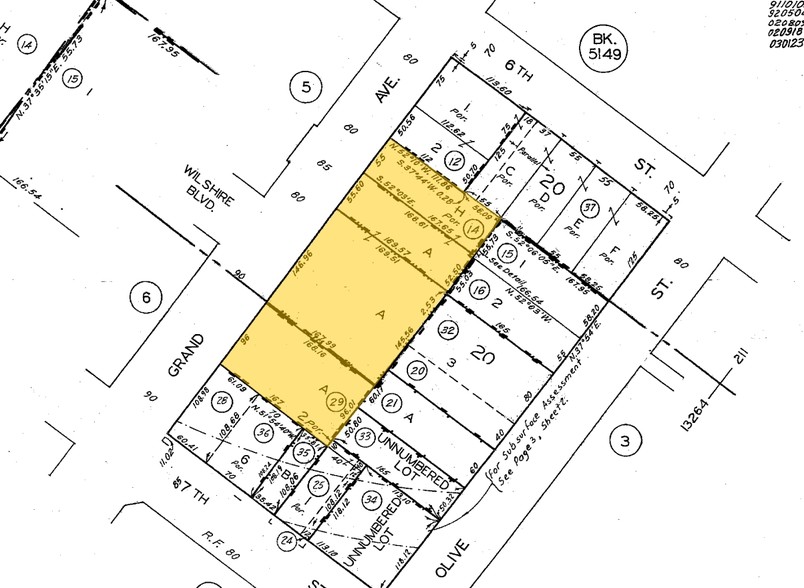 624 S Grand Ave, Los Angeles, CA for rent - Plat Map - Image 2 of 5