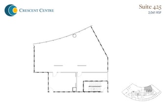 100 Crescent Centre Pky, Tucker, GA to rent Floor Plan- Image 2 of 2