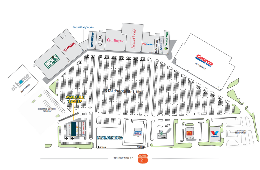 2105-2385 S Telegraph Rd, Bloomfield Hills, MI for rent - Site Plan - Image 2 of 4