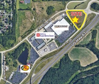 More details for SWC of Hwy 63 Vandiver & Bass Pro, Columbia, MO - Land for Rent