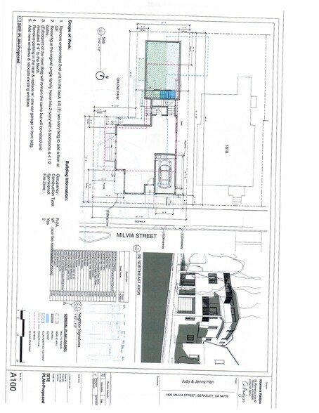 1818-1822 Milvia St, Berkeley, CA for sale - Site Plan - Image 3 of 4