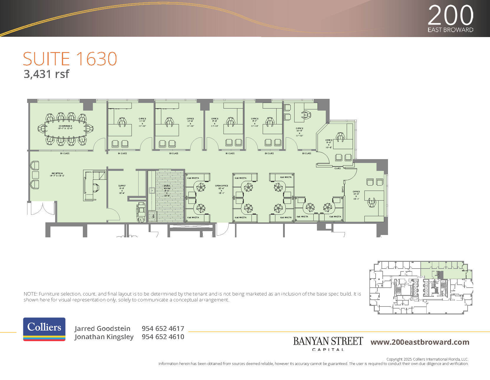 200 E Broward Blvd, Fort Lauderdale, FL to rent Floor Plan- Image 1 of 2