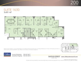 200 E Broward Blvd, Fort Lauderdale, FL to rent Floor Plan- Image 1 of 2