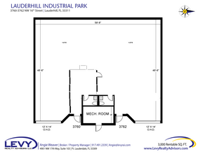 3700-3798 NW 16th St, Lauderhill, FL for rent Floor Plan- Image 2 of 2