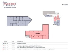 12300 Twinbrook Pky, Rockville, MD to rent Floor Plan- Image 1 of 1
